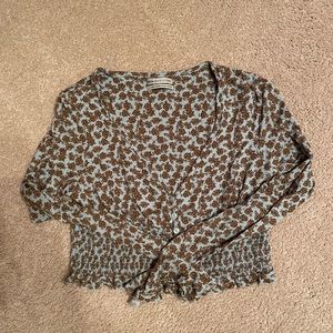 Urban outfitters cropped Jersey sweater size large
